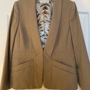 Tahari 2-piece blazer and skirt in taupe beige